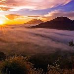 Soluppgång vid Mount Batur